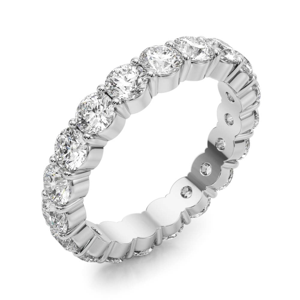 14K Gold Round Cut Lab Grown Diamond Wedding Band | 0.48 CTW – Grown ...